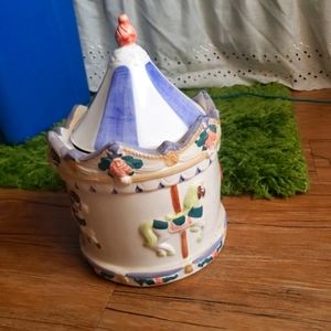 Vintage carousel horse cookie jar